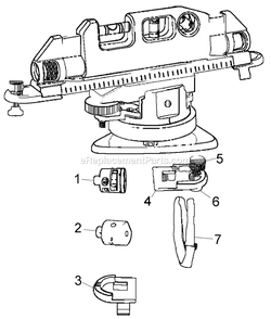 Page A Diagram and Parts List for BDL260S Type 1 Black and Decker Laser Level